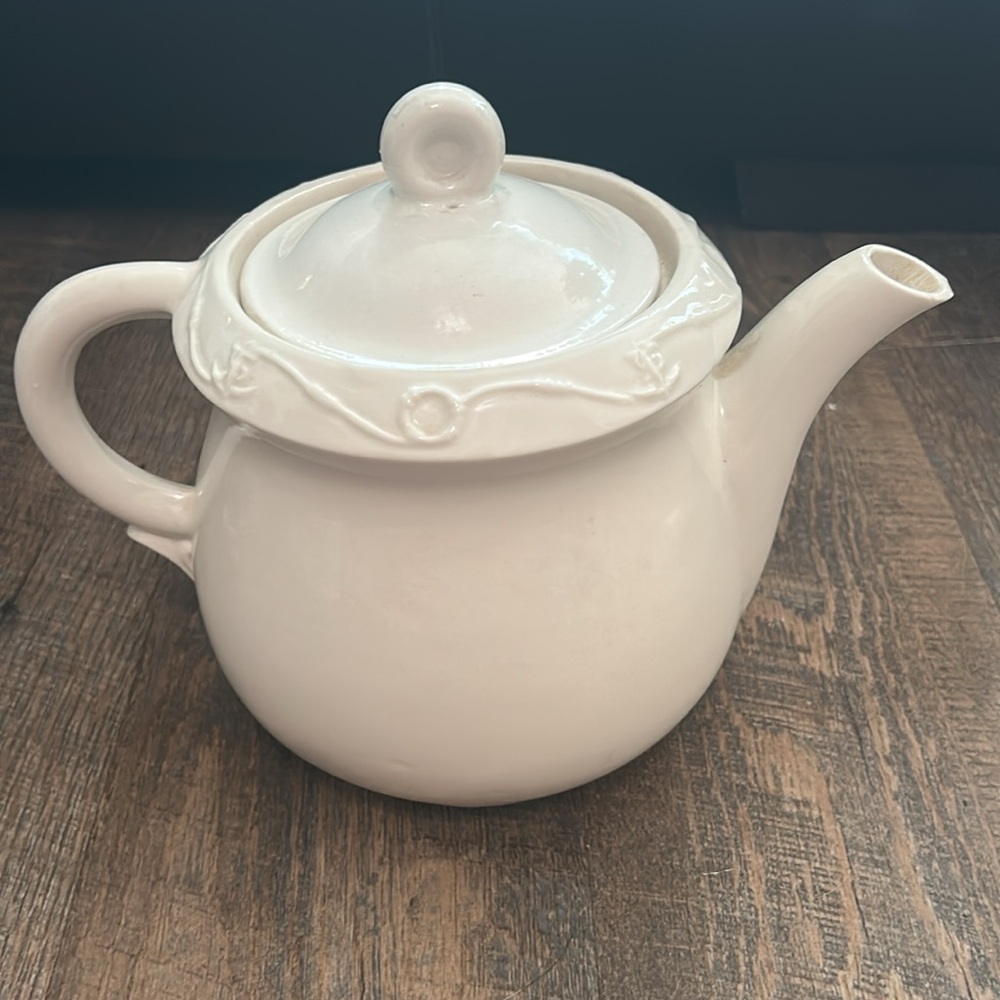 Vintage Porcelier Tea Pot with Lid Sailboat Vitreous China Made in USA Nautical - Picture 3 of 12